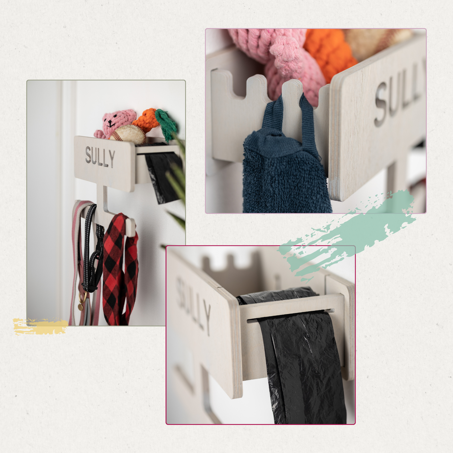 PERSONALISERING: Hundetøjstativ L