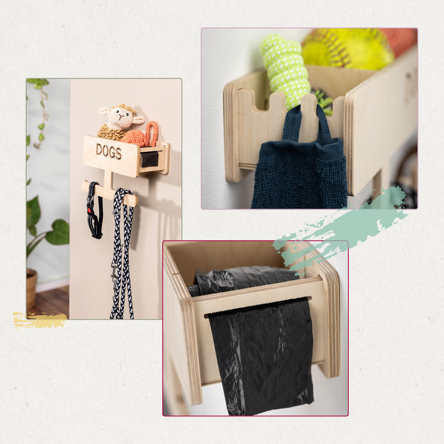 PERSONALISERING: Hundetøjstativ L