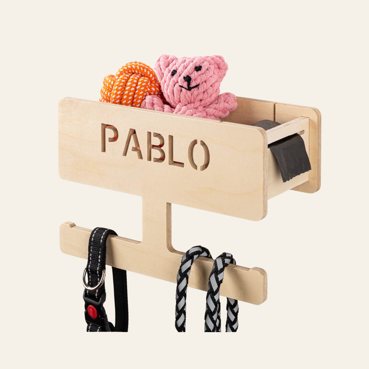 PERSONALISERING: Hundetøjstativ L