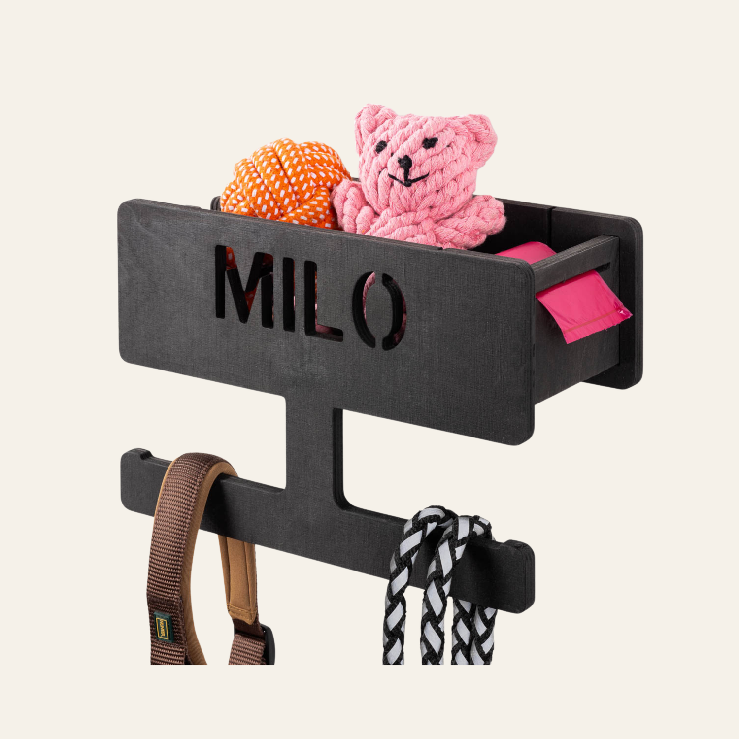 PERSONALISERING: Hundetøjstativ L