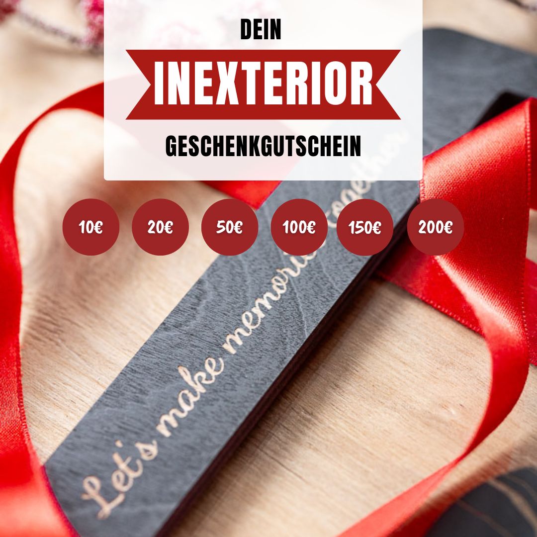 INEXTERIOR- Geschenkgutschein